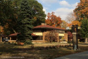 Frank Lloyd Wright designed Florence Irving House 2 Miliken Place and Street-light Decateur, iL