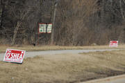 Campaign Signs on Forest Preserve Land - Paul O'Shea