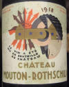 Chateau Mouton Rothschild 1918 label on McNees.org/winesite