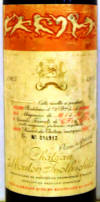 Chateau Mouton Rothschild 1965 label on McNees.org/winesite