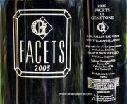Gemstone Facets Napa Valley Red Wine 2005