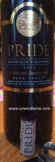 Pride Mountain Vineyards Napa Valley Cabernet Sauvignon 1997 