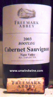 Freemark Abbey Bootleg Napa Valley Cabernet 2003
