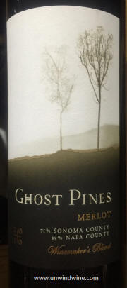 Ghost Pines Merlot Red Blend 2011