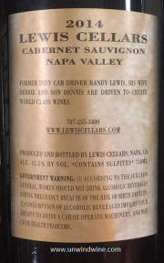 Lewis Cellars Napa Valley Cabernet Sauvignon 2014