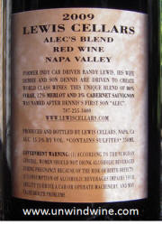 Lewis Cellars Alec's Blend 2009
