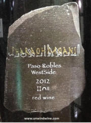 PharaohMoans West Side Red Wine 2012