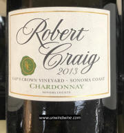 Robert Craig Gaps Crown Vnyd Sonoma Coast Chardonnay 2013