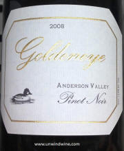 Goldeneye Anderson Valley Pinot Noir 2008