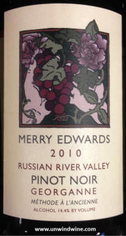 Merrry Edwards Georganne Russian River Valley Pinot Noir 2010