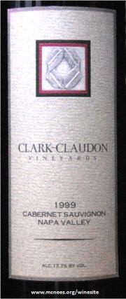 Clark Claudon Cabernet Sauvignon 1999