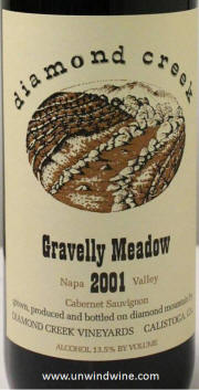 Diamond Creek Gravelly Meadow Cabernet Sauvignon 2001