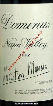 Dominus Estate Napa Valley Red Wine 1992