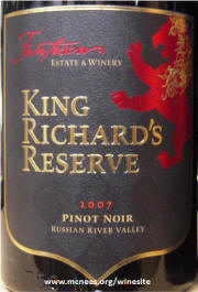 Fantesca King Richards Russian River Valley Pinot Noir 2007