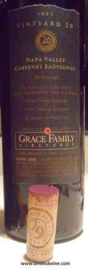 Grace Vineyard 29 Napa Valley Cabernet Sauvignon 1993