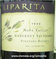 Liparita Vineyard Reserve Napa Valley Cabernet Sauvignon 1999