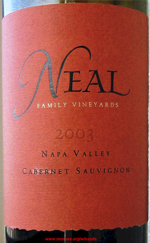 neal family  cabernet sauvignon