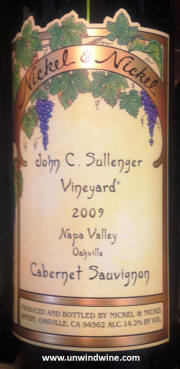 Nickel & Nickel Sullenger Vineyard Napa Valley Cabernet Sauvignon 2009