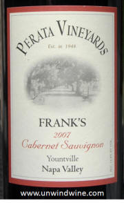 Perata Vineyards Frank's Napa Valley Yountville Cabernet Sauvignon 2007