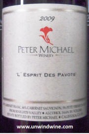 Peter Michael L' Esprit Des Pavots 2009