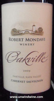 Robert Mondavi Oakville Napa Valley Cabernet Sauvignon 2009