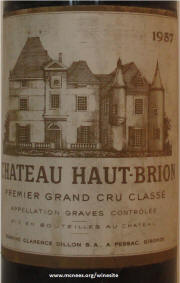 Chateau Haut Brion 1957 Label