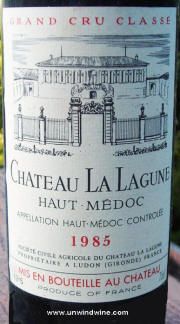 Chateau La Lagune Haut Medoc 1985