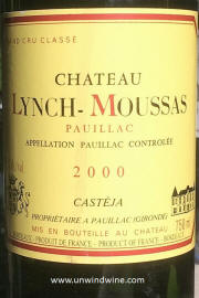 Chateau Lynch Moussas 2000