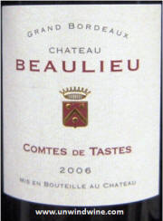Chateau De Beaulieu Comtes De Tastes Bordeaux Superieur