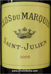 Chateau Clos du Marquis St Julien 2005