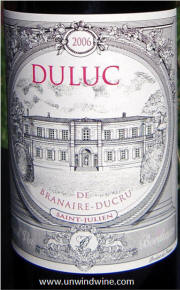Duluc de Branaire Ducru St Julien 2006