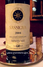 San Guido Sassicaia 2004 Label