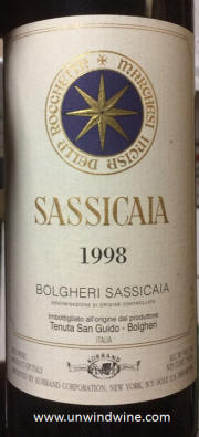 Bolgheri Sassicaia 1998