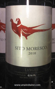 Gaja Sito Moresco 2010 label