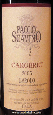 Paolo Scavino Carobric Barolo 2005