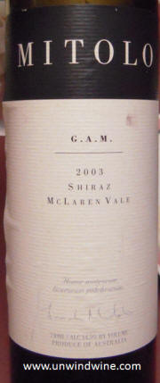 Mitolo GAM McLaren Vale Shiraz 2003