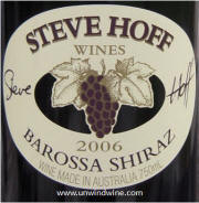 Steve Hoff Barossa Shiraz 2006
