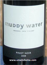 Muddy Water Waipara New Zealand Pinot Noir 2008