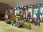 Frank Lloyd Wright Samara Christian House - West Lafayette, IN Living Room