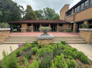 Frank Lloyd Wright Wichita Allen House Wichita LR Main Wing Garden-Patio Pond
