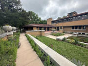Frank Lloyd Wright Wichita Allen House Wichita LR Main Wing Garden-Patio Pond