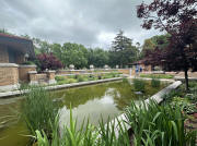 Frank Lloyd Wright Wichita Allen House Wichita Tea House Pond Garden-Patio