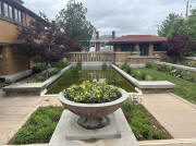 Frank Lloyd Wright Wichita Allen House Wichita Tea House Garden Pond
