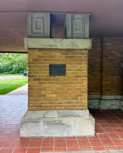 Frank Lloyd Wright Allen House, Wichita, KS Front Entry Plaque
