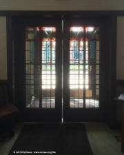 Prairie architecture artglass - George Elmslie - First Congregational Church, Western Springs, IL