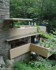 Frank Lloyd Wright's Fallingwater, Mill Run, PA - Mid Floor Side Terrace