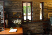 Frank Lloyd Wright's Fallingwater, Mill Run, PA - Edgar Sr Mid Floor Study Terrace Wall