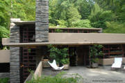Frank Lloyd Wright's Fallingwater, Mill Run, PA - Master Terrace