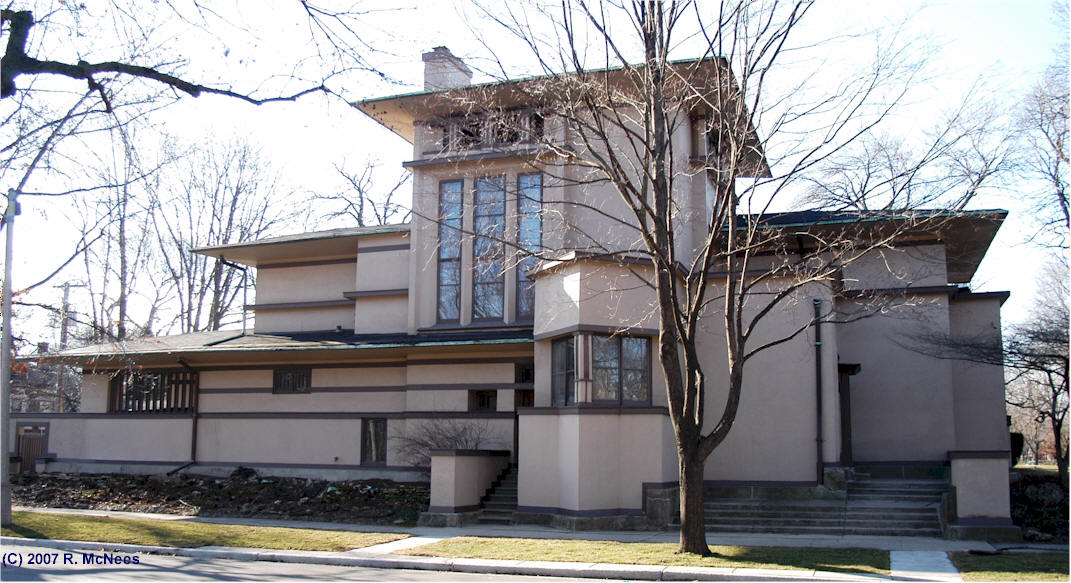 Frank Lloyd Wright Prairie School Architecture in Oak Park, Illinois ...