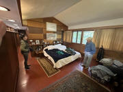 Frank Lloyd Wright Bott House Kansas City Master bedroom
